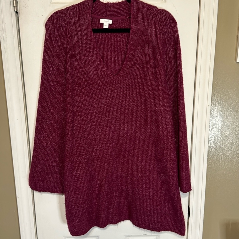 Pure Jill V-neck Sweater Size Large